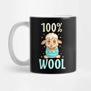 Cute & Funny 100% Wool Sheeps Are 100 Percent Wool Mug